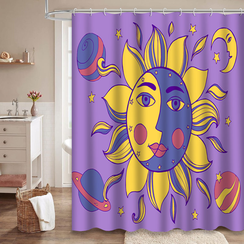 Rideau de douche Sun Cloud Cloud Constellation, L 72 po x l 72 po