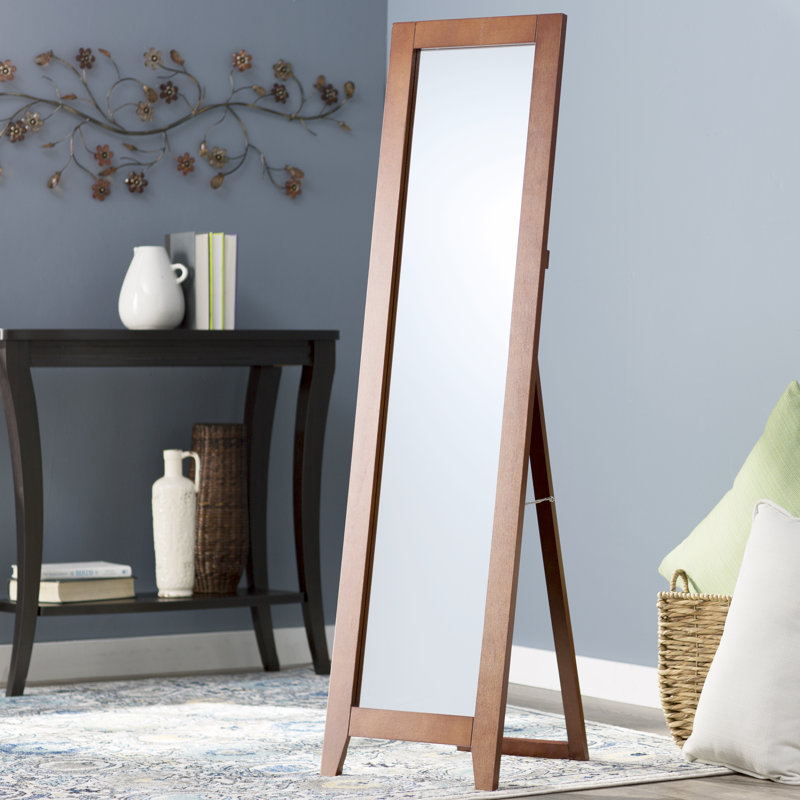 Miroir pleine longueur traditionnel, Brun