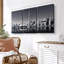 «Toronto Skyline monochrome», 3 pièces-557737641