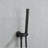 10-Inch Wall Mounted Rain Shower System with Handheld, Matte Black-125774590