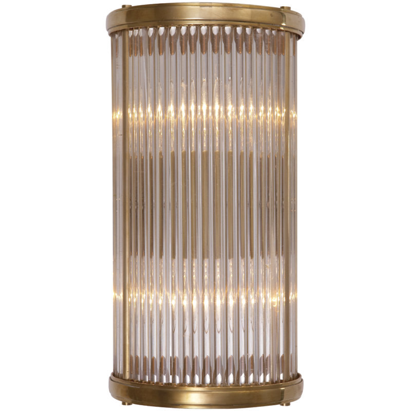 Ralph Lauren Allen Small Linear Sconce, Natural Brass