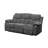Kalen Grey Chenille Sofa w/ Drop Down Table