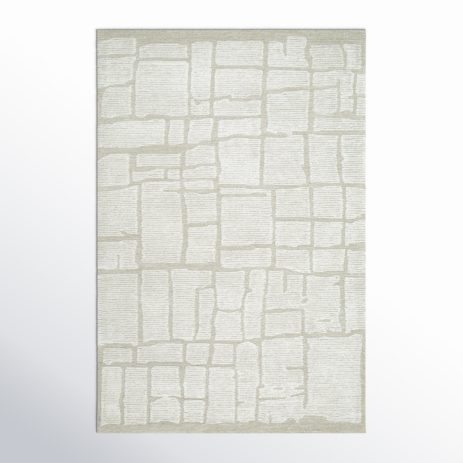 Hand-Tufted Abstract Rug, Rectangle 5' x 7'6"