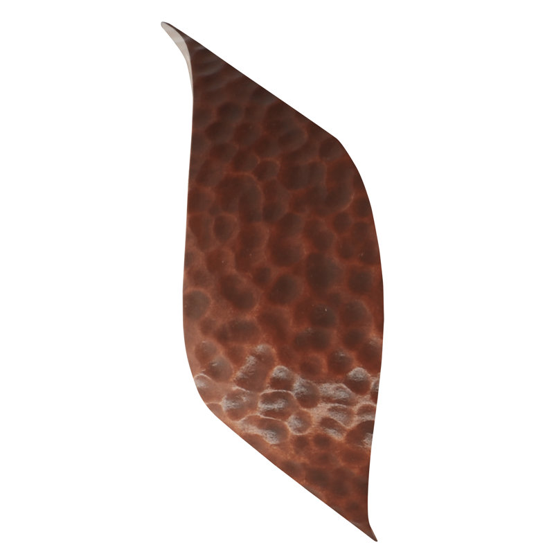 Ambiance - Wave LED ADA Wall Sconce - Hammered Copper, Hammered Copper