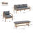 5-Piece Outdoor Seating Group With Cushions-516225487