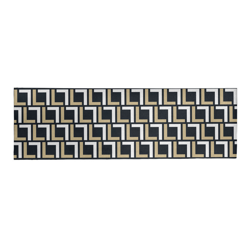 Tapis de couloir noir