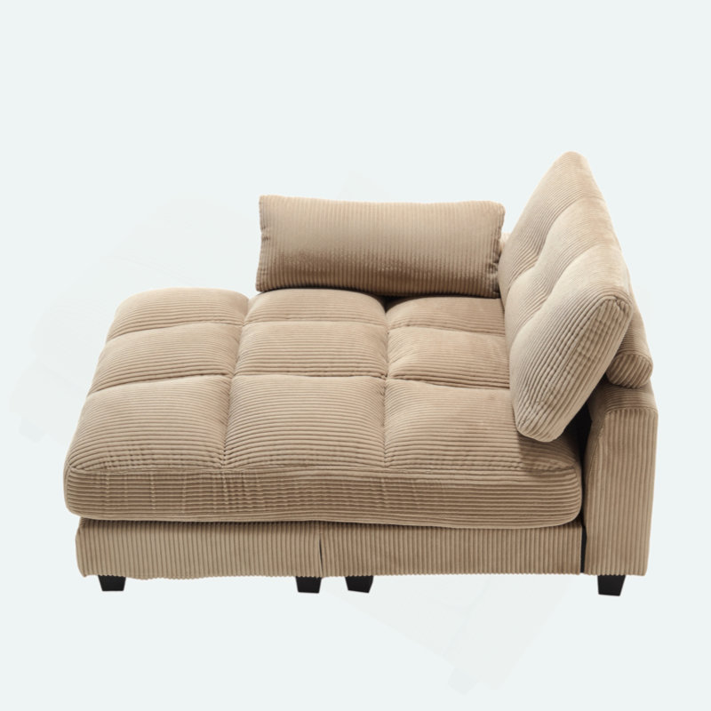 1 Seat Sleeper Sofa, Khaki