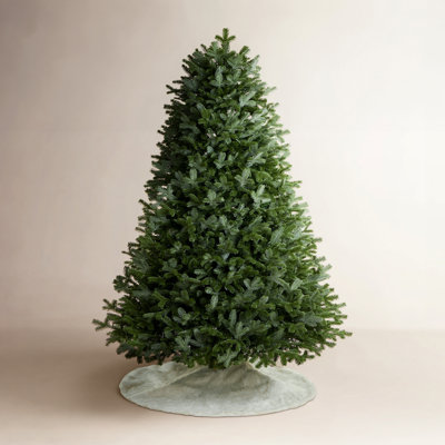 Flocked Pre-Lit Fir Christmas Tree