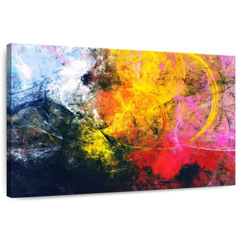 Avery Fiery Abstract, 32" H x 48" W
