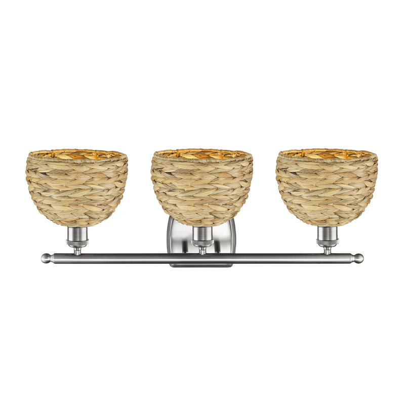 Bacarri 3 - Light Dimmable Vanity Light, Satin Nickel