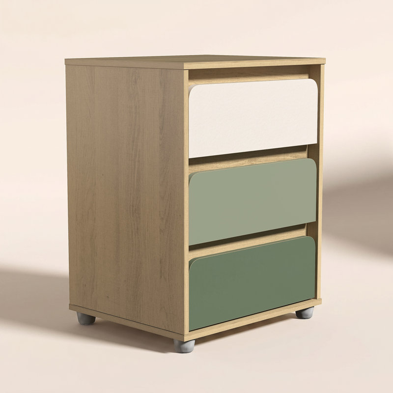 Ensemble de chambre à coucher 2 pièces Costa Modern Contemporary, 2 Pcs: Nightstand; Chest