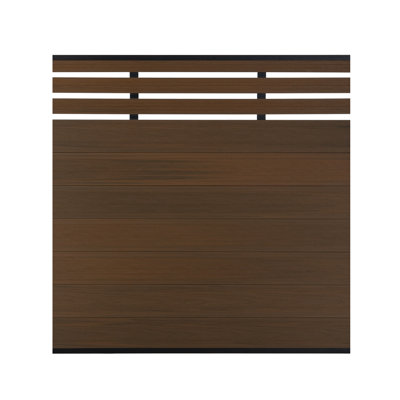 5.52 ft. H x 5.9 ft. W Semi-Pricacy Weatherproof Wood Plastic Composite Fence Panel (10 Pieces Excludes Post)