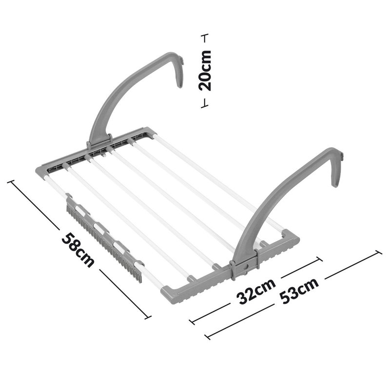 Plastic Wall-Mounted Drying Rack