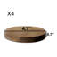 Ensemble de 4 tablettes murales décoratives rondes en bois massif pour plantes