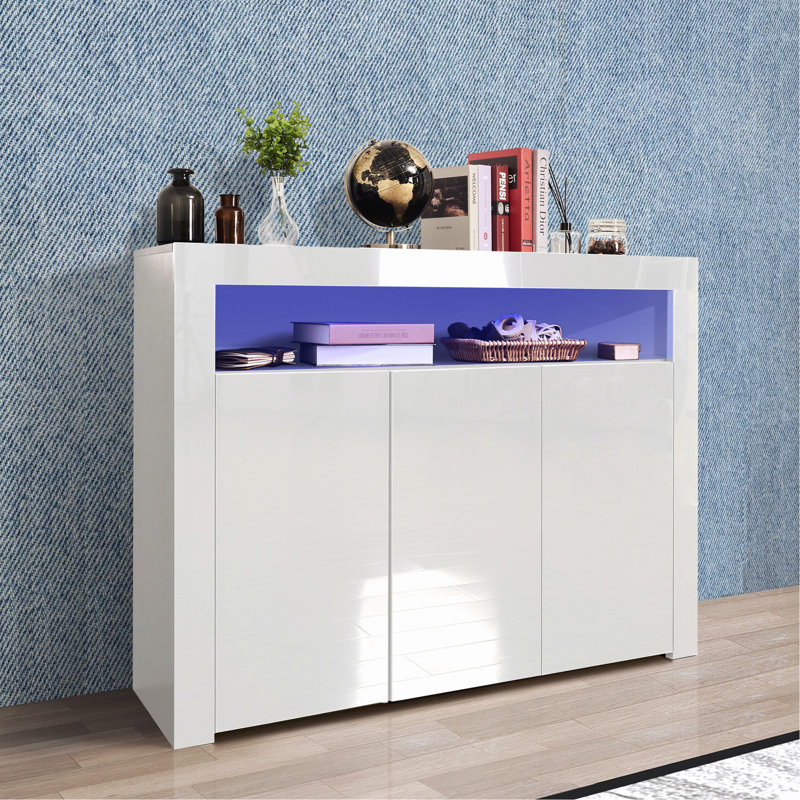 Buffet décoratif Drud, Blanc