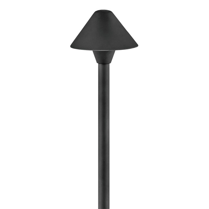 Éclairage de sentier à basse tension, Noir, H 15,75 po x l 5,25 po x P 5,25 po