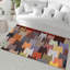 Tapis à motif floral chic et vibrant avec des poils doux, idéal pour n'importe quelle pièce de votre maison-324639199