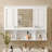 35'' X 28'' Wall Mounted Bathroom Medicine Cabinet With Mirror And Adjustable Shelves, Modern Storage Solution For Bathrooms And Bedrooms-1249916206