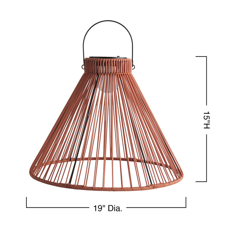 LED Outdoor Hanging Light, Pink