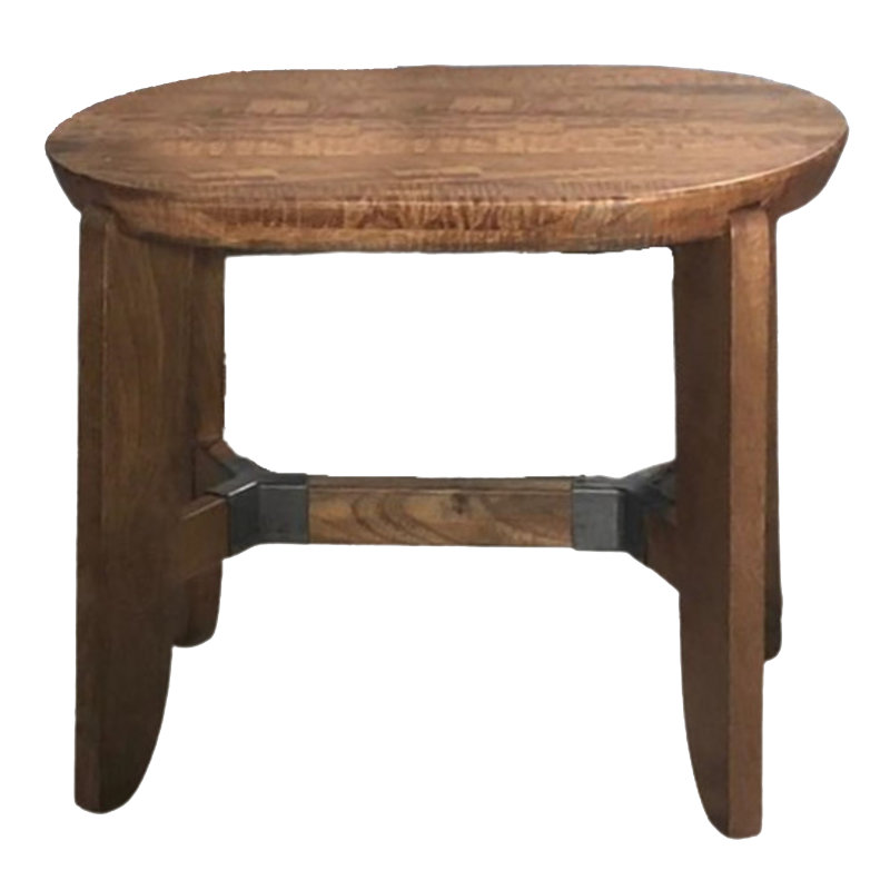 Industrial Mango Wood Accent Stool