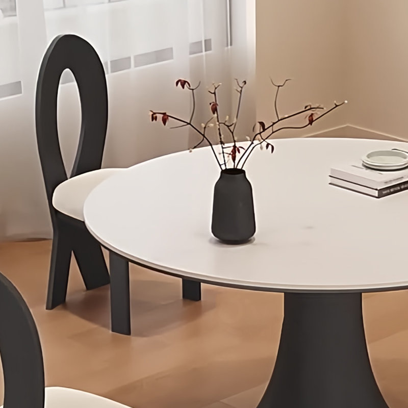 Table de salle à manger, H 29,53 po x L 47,24 po x l 47,24 po