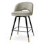 Cliff Upholstered Stool with Metal Frame-1029637395