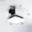 Ventilateur d'extraction carré de 10 pouces avec lumière DEL - 15W réglable