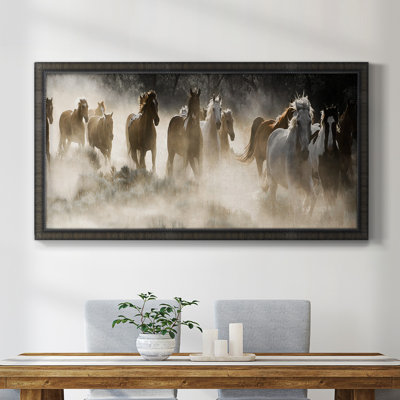 Agawam Kickin up Dust - reproduction de photo sur toile