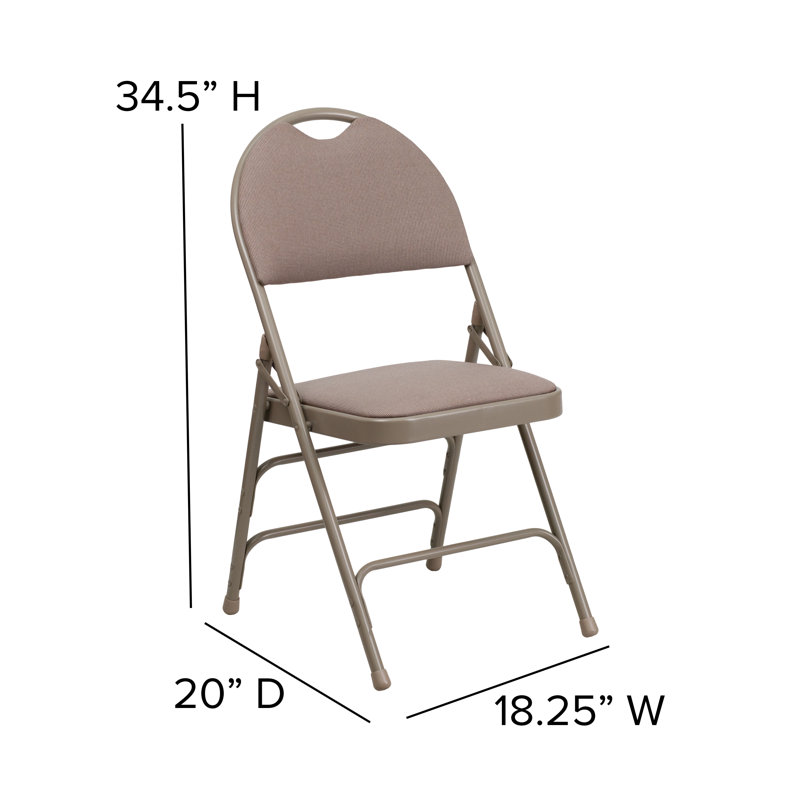 Très grande chaise pliante Oliverson, Beige