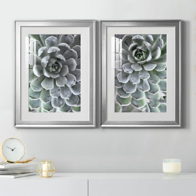Irene Weisz - Matted and Framed Under Acrylic Glass, Set of 2, Large Living Room Wall Art