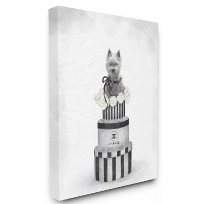 «Fashion Dog Box Stack Grey», peinture
