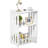 3 Tier Side Table Night Stand, Narrow End Table With Display Shelf, Small Bookcase Bookshelf, Simple Bedside Table Storage Rack For Bedroom, Living Room, Office, Bathroom, White