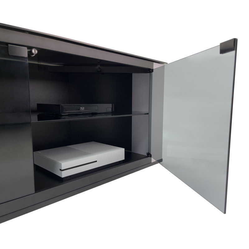Donyel TV Stand for TVs up to 60", Grey/Black