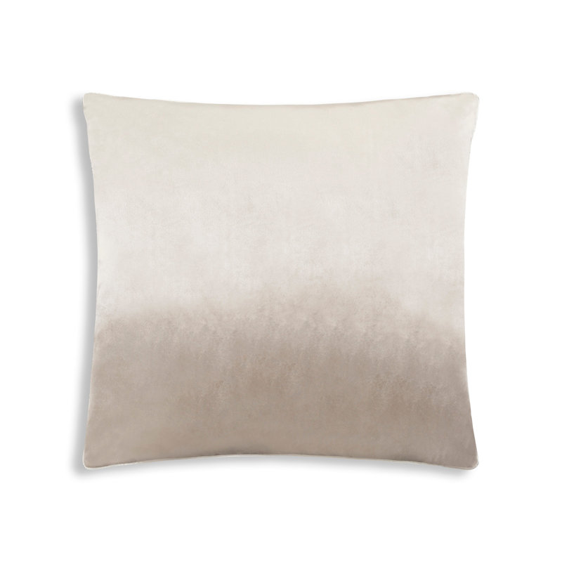 Noah Velvet Square Pillow Cover & Insert, Beige