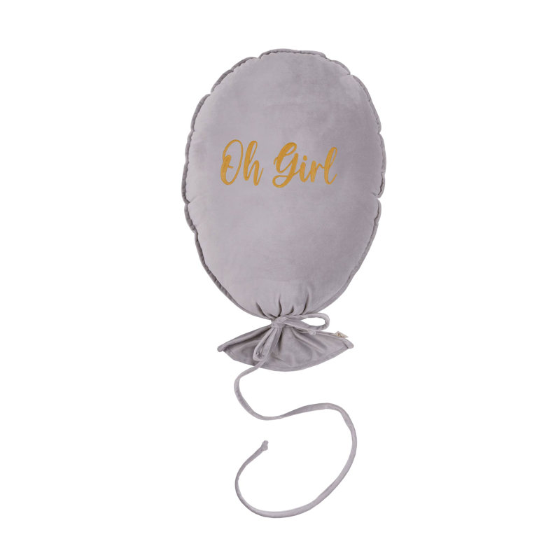 Square Euro Cushion, Silver Grey / Gold