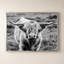 «Highland Cow Staring Contest» par Nathan Larson - impression sur toile-700379506-700379467-700379509