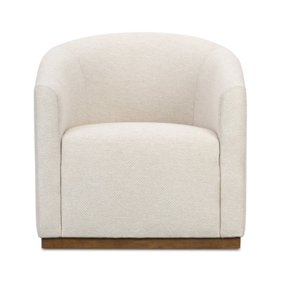 Wrenley Upholstered Swivel Barrel Chair