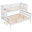 Grand lit superposé en bois avec échelle-315314750