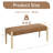 42'' W Modern Upholstered chenille Bench-1975631950-1965452854