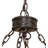 8 - Light Dimmable Wagon Wheel Chandelier