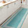 Claraville Classic Diamond Border Aqua/Light Gray Indoor/Outdoor Rug