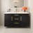 Retro 36'' Wall-Mounted Bathroom Vanity, Floating Cabinet with 2 Drawers, Solid Wood Construction-1517252729