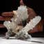 Green Apophyllite with Calcite and Stilbite on Matrix from Jalgaon, Maharashtra, India