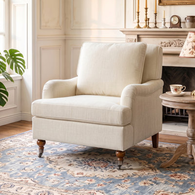 Chaise d'appoint Mid-Century avec coussins