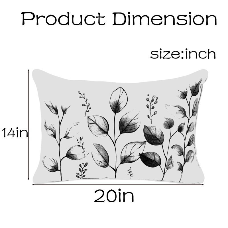 Coussin aquarelle Eucalyptus