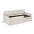 Twin Size Upholstered Daybed with Trundle & USB Charging, Trundle Can Be Flat or Elevated,Beige-118566430