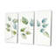 Feuilles vertes, minimalisme I, ensemble d'art sur toile-107748458-107748457
