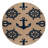 Washable Simplified nautical elements Nautical Area Rug-473610775