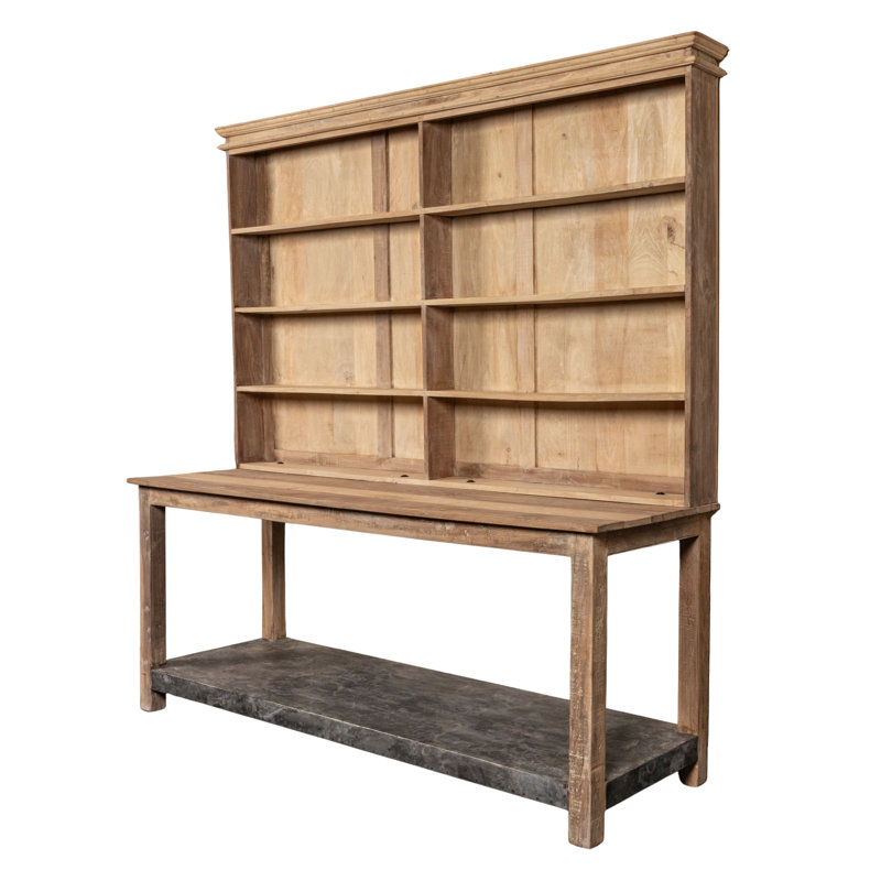 Huche deux pièces en bois récupéré et métal