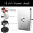 13'' High Pressure Rainfall Square 5 Spray Mode Showerhead With 16" Shower Head Extension Arm-124399399